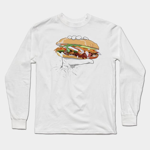 Banh mi roll Long Sleeve T-Shirt by DopamineDumpster